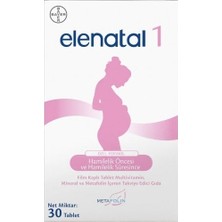 Bayer Elenatal 1 Hamilelik Öncesi ve Süresince Kullanım İçin 30 Tablet Multivitamin ve Mineral