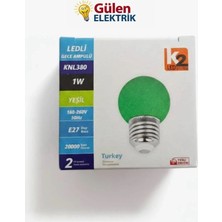 K2 E27 Gece Ampulu Yeşil 3 ADET