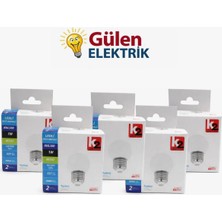 1W K2 Gece Ampulu 5 Adet