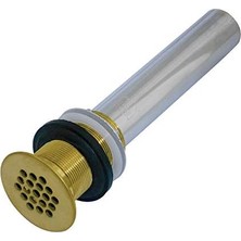 Nisar Store KB4007 Taşma Olmadan Musluk Izgarası Drenajı, Fırçalanmış Pirinç