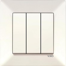 Nisar Store Meridian Krem Üçlü Anahtar