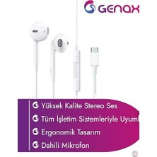 Berry Store Type-C Mikrofonlu Kablolu Kulaklık | Net Ses & Konforlu Tasarım