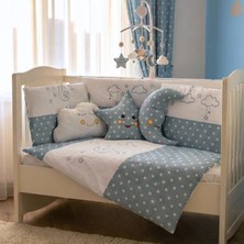 Kista Baby Bebek Uyku Seti Nevresim Takımı 60x120 Cloudy Mavi