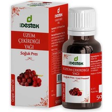 Destek Üzüm Çekirdeği Yağı (Soğuk Sıkım) 50 Ml
