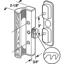 Berry Store Ürünler C 1201 Sürgülü Kapı Kulp Seti, Siyah