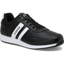 Kinetix Reeds Pu Erkek Sneaker Siyah Nefes Alabilir Yapı ile Koşu ve Yürüyüş İçin Uygun
