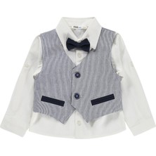 Civil Boys Erkek Çocuk Papyonlu Yelekli 2-5 Yaş Gömlek - Lacivert