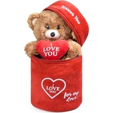 Berry Store Çantalı Aşkım Ayıcık – Sevgiliye Hediye – Sevimli ve Yumuşak Ayıcık – Romantik Hediye Paketi (Kahverengi)