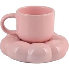 Nisar Store Papatya Tasarımlı Kahve Fincanı 95 ml - Modern ve Şık Sunum | 2 Adet