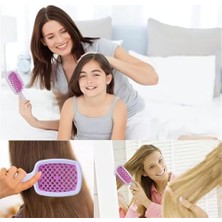 Berry Store Takma Kirpik Kümesi, Anti Statik ve Friz Önleyici Hava Yastıklı Tarak, Dolaşmayı Önleyen Saç Fırçası, Islak ve Kuru Saçlar Için Paddle Saç Fırçası, Kıvırcık Kalın Düz Saçlar Için