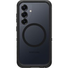 Berry Store Serisi Xt Şeffaf Kılıf Mıknatıslı Galaxy S25 Için, Darbeye Dayanıklı, Düşmeye Dayanıklı, Ultra Sağlam, Koruyucu Kılıf, Askeri Standartlara Göre 7x Test Edildi, Şeffaf/siyah