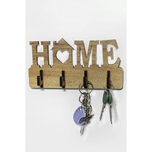 Nisar Store Ahşap Duvar Dekoru Anahtar Askısı Dekoratif Anahtar Askılığı Hediyelik (17X9CM)