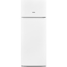 Vestel Çift Kapılı 213 lt Statik Buzdolabı F Enerji Sınıfı ile Değiştirilebilir Kapı Yönü