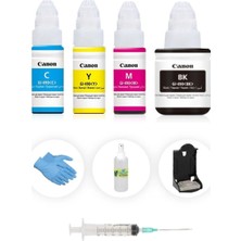 Canon E474 Siyah ve Renkli Kartuş Dolum Seti 20 Dolumluk Renkli Mürekkep İçerir