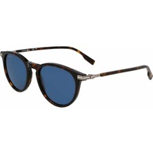 Lacoste L 6034S 214 51 Unisex Oval Kırçıllı Kahverengi Kemik Güneş Gözlüğü