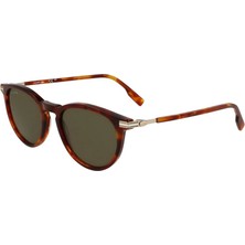 Lacoste L 6034S 218 51 Unisex Oval Kırçıllı Kahverengi Kemik Güneş Gözlüğü