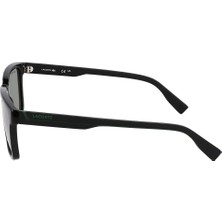 Lacoste L 6032S 001 54 Erkek Dikdörtgen Füme Kemik Güneş Gözlüğü