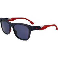 Lacoste L6043S 424 56 Erkek Kare Mavi Kemik Güneş Gözlüğü
