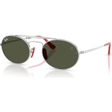Ray-Ban Rayban 0RB3775M F00731 54 Güneş Gözlük Gümüş Çerçeve ve Yeşil Cam ile Şık Tasarım