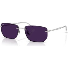 Ray-Ban RB 3768 003MH 56 Unisex Geometrik Photochromic Gümüş Metal Güneş Gözlüğü