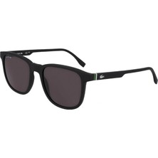Lacoste L 6029S 002 53 Erkek Oval Füme Kemik Güneş Gözlüğü