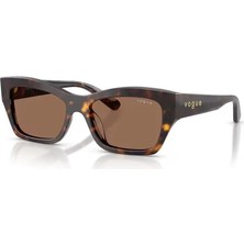 VOGUE 0VO5658SU W65673 53 Güneş Gözlüğü Kadın UV 400 Filtreli Havana Kahve Renkli Çerçeve