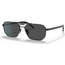 PRADA 58YS 1AB5S0 57 Güneş Gözlüğü Metal Çerçeve UV Koruma Özelliği ile Şık Tasarım