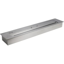 SS Concept Bacasız Şömine, Bioethanol Burner 100CM , Sıvı Yakıtlı, Kokusuz ve Dumansız Alev Keyfi, Mimari Proje