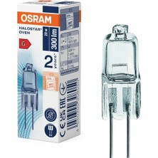 Halojen Pin Taban Lambası G4 12 V 20 Watt 64428 300 Derece Fırın Lambası