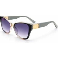 Toz Vintage Porin Krem Degrade Cam Retro Kare Kemik  Unisex UV400 Vintage Retro Güneş Gözlüğü