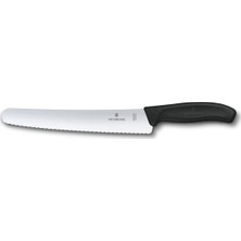 Victorinox 6.8633.22B 22cm Siyah Ekmek Bıçağı, Blisterli Paket