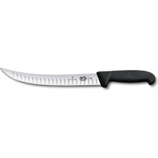 Victorinox 5.7223.25D 25cm Siyah Kavisli Kasap Bıçağı, Kaydırmaz Sap