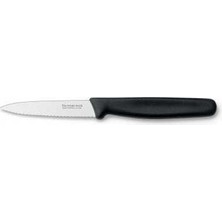 Victorinox 5.3033 8cm Siyah Tırtıklı Soyma Bıçağı