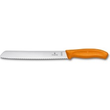 ​​​​​​​​​​​​​​​​​​​​​​​​​​​​​​​​​​​​​​​​​​​Victorinox 6.8636.21L9B 21cm Turuncu Ekmek Bıçağı, Blisterli Paket