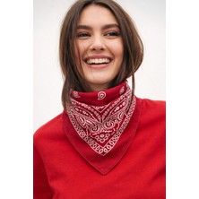 Wega Moda Esenli %100 Pamuk Bandana Fular Çok Amaçlı Saç Boyun Bilek Aksesuar