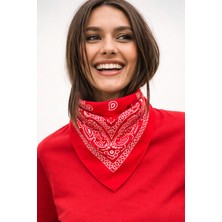 Wega Moda Esenli %100 Pamuk Bandana Fular Çok Amaçlı Saç Boyun Bilek Aksesuar