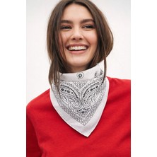 Wega Moda Esenli %100 Pamuk Bandana Fular Çok Amaçlı Saç Boyun Bilek Aksesuar