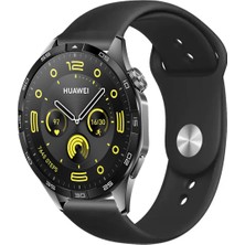Kreton Huawei Watch Gt4 46MM ile Uyumlu Kordon Yumuşak Dokulu Esnek Jel Silikon Kayış