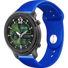 Kreton Amazfit Gtr 47MM ile Uyumlu Yumuşak Dokulu Esnek Jel Silikon Kayış