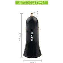 Berry Store 3.4A 17W Çift USB Çıkışlı Araç Şarj Cihazı