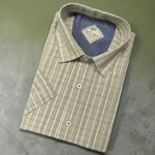 Eren Style Linen Keten Klasik %100 Cotton Kısa Kollu Terletmeyen Gömlek