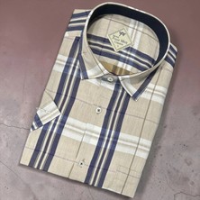 Eren Style Linen Keten Klasik %100 Cotton Kısa Kollu Terletmeyen Gömlek