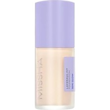 Nisar Store Layering Fit Yarı Parlak Bitişli Nemlendirici Fondöten No.19 Ivory, 35 ml