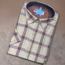 Eren Style Linen Keten Klasik %100 Cotton Kısa Kollu Terletmeyen Gömlek