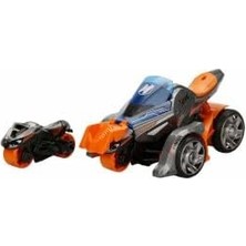 Berry Store Maxx Wheels Motosiklet Fırlatıcılı Sesli ve Işıklı Araç - Gri-Turuncu