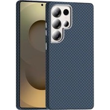 Berry Store Galaxy S25 Ultra ile Uyumlu Kılıf Lacivert Gross Kapak (Galaxy S25 Ultra ile Uyumlu, Lacivert)