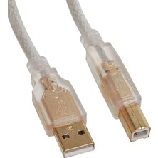 Nisar Store SL-U2010 Usb2.0 10M Şeffaf Yazıcı Kablo