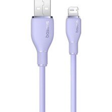 Nisar Store Pudding Hızlı Şarj Özellikli Lightning Kablo 2.4A 1.2 Metre, Mor