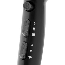 Nisar Store AR5007 Shiny Iyonlu Saç Kurutma Makinesi, 2200W, Siyah