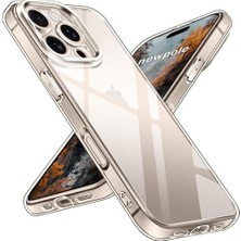 Nisar Store 16 Pro Max Için Şeffaf Kılıf Çizilme ve Darbelere Karşı Dayanıklı Kablosuz Şarj Ile Uyumlu Hassas Kesimli Şeffaf Kılıf 16 Pro Max ile Uyumlu Kılıf